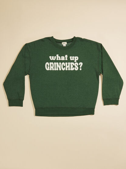 What Up Grinches Youth Sweatshirt - TULLABEE