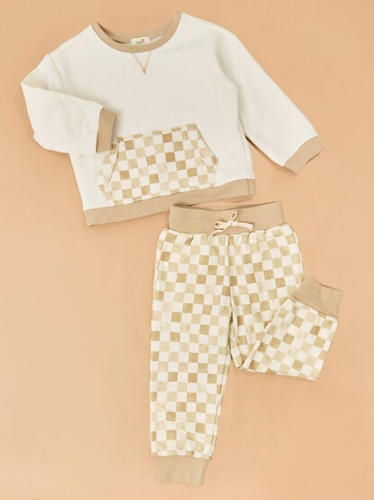 Vance Checkered Sweatshirt - TULLABEE