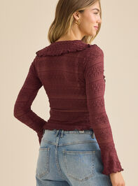 Suzie Lace Cardigan Detail 5 - TULLABEE