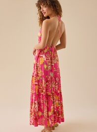 Gwynne Tropical Tiered Maxi Dress Detail 5 - TULLABEE