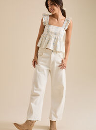 Betsy Bow Back Babydoll Tank Detail 3 - TULLABEE