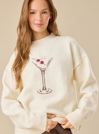 Kiara Cherry Martini Sweater - TULLABEE