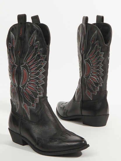 Bandera Cut Out Western Boots - TULLABEE