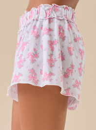 Melly Floral Shorts Detail 4 - TULLABEE