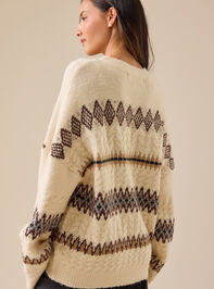 Cyndie Fair Isle Sweater Detail 5 - TULLABEE