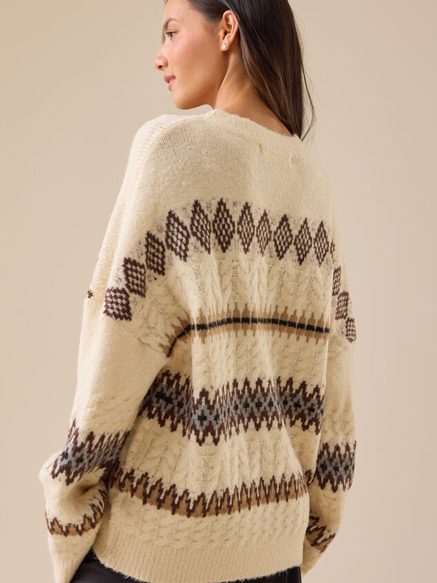 Cyndie Fair Isle Sweater Detail 5 - TULLABEE