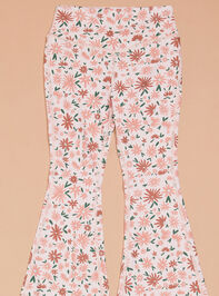 Wild Child Floral Flare Leggings Detail 2 - TULLABEE