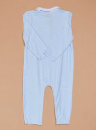 Little Caddy Polo Romper Detail 3 - TULLABEE