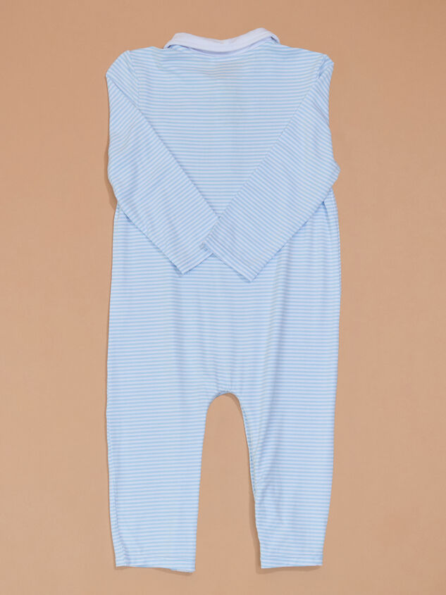 Little Caddy Polo Romper Detail 3 - TULLABEE
