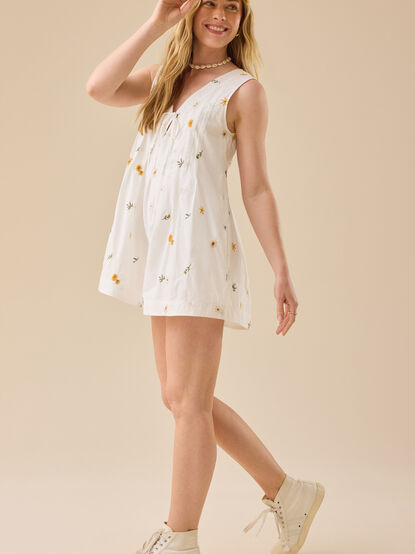 Evie Embroidered Romper - TULLABEE