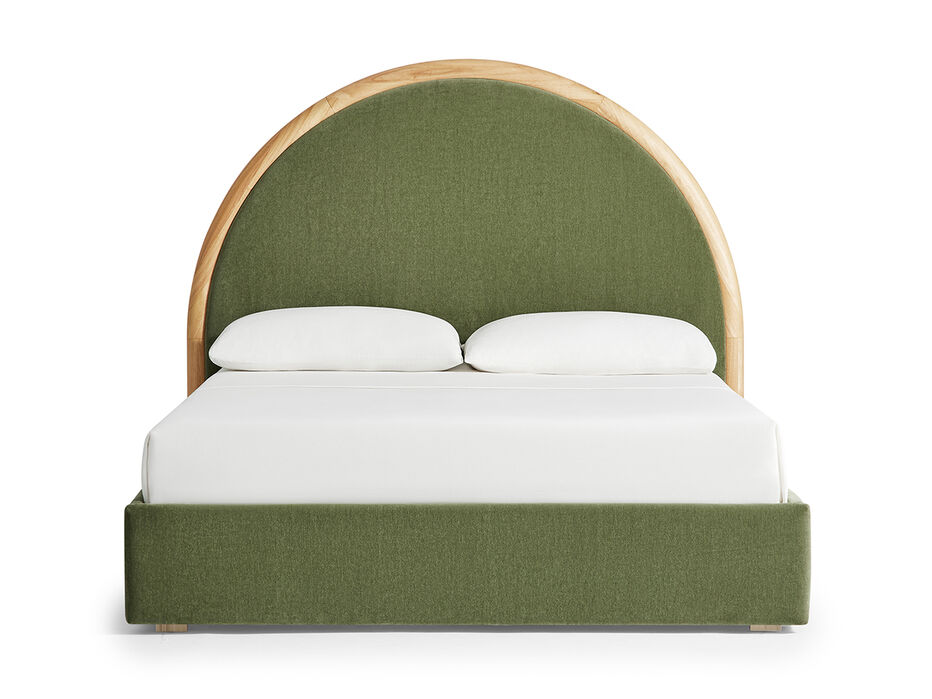 Joy Upholstered & Wood Bed - TULLABEE - 
