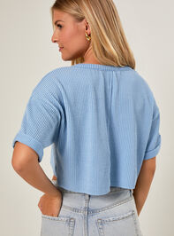 Alessia Ribbed Top Detail 4 - TULLABEE