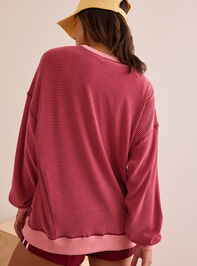 Dig Deep Striped Crewneck Detail 4 - TULLABEE