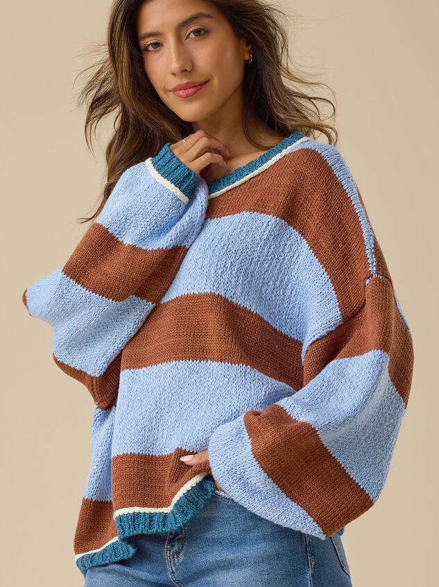 Nova Striped Sweater Detail 4 - TULLABEE