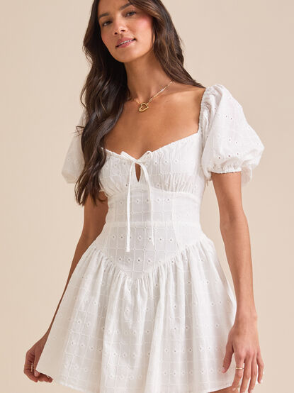 Tillee Eyelet Mini Dress - TULLABEE