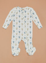 Up & Away Baby Footie Detail 3 - TULLABEE