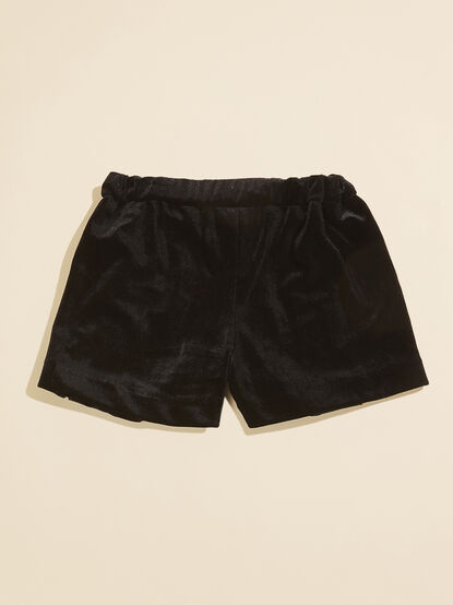 Paisley Velvet Ruffle Shorts by Vignette - TULLABEE