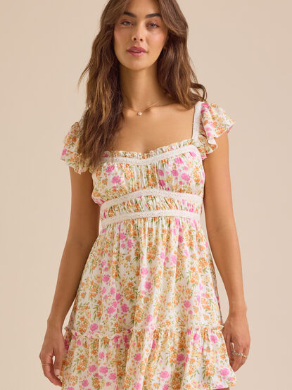 Isabella Floral Mini Dress - TULLABEE