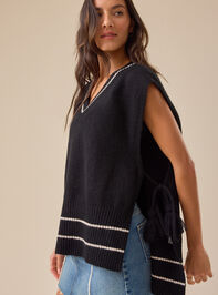 Harriet Oversized Side-Tie Vest - TULLABEE