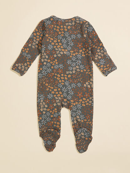 Scarlet Floral Footie - TULLABEE