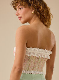 Blair Floral Lace Tube Top Detail 5 - TULLABEE