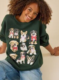 Christmas Pup Pullover Detail 5 - TULLABEE