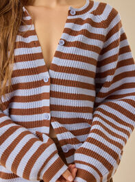 Hadley Striped Cardigan Detail 6 - TULLABEE