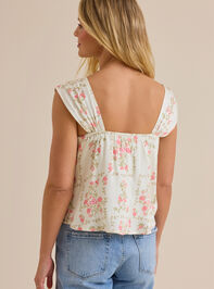 Helena Floral Tank Top Detail 4 - TULLABEE