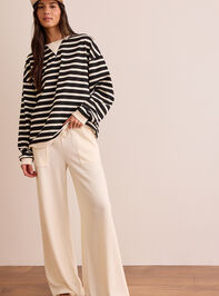 Swift Stripe Long Sleeve Top Detail 2 - TULLABEE