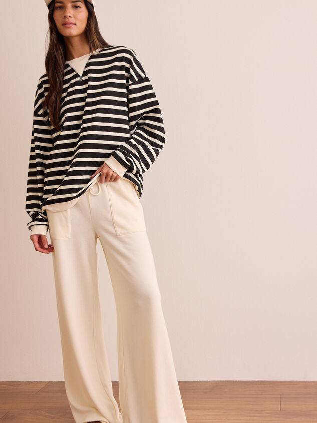 Swift Stripe Long Sleeve Top Detail 2 - TULLABEE