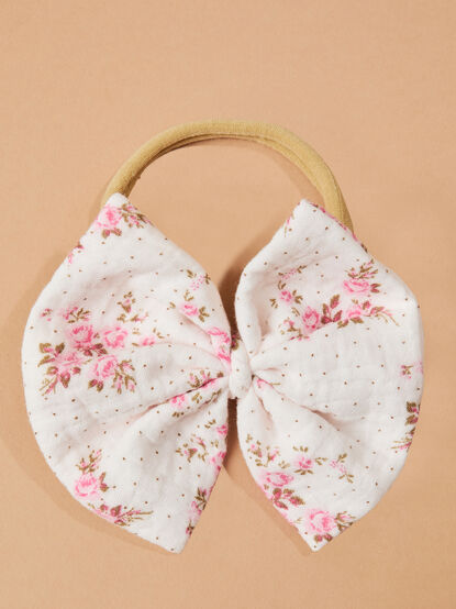 Belle Rosette Bow Headband - TULLABEE