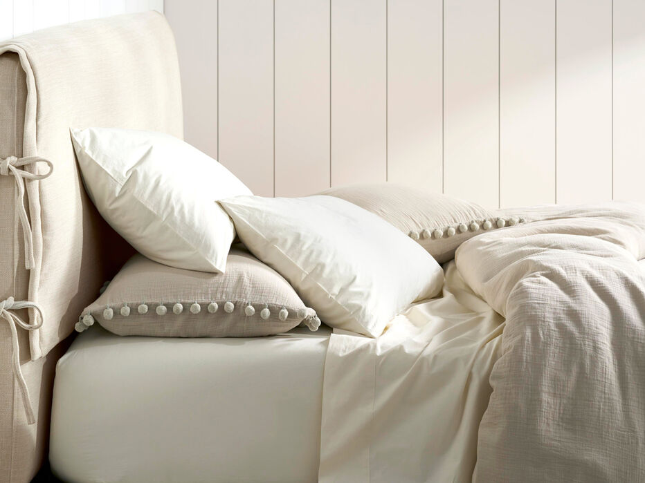 Organic Cotton Percale Single Pillowcase - TULLABEE - 