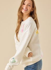 Make Heaven Crowded Graphic Sweatshirt Detail 4 - TULLABEE