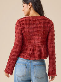 Livvy Ruffle Tie Front Top Detail 5 - TULLABEE