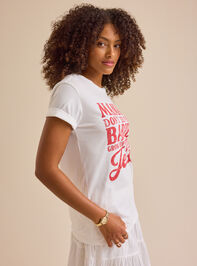 Mamas Babies with Jesus Tee Detail 3 - TULLABEE