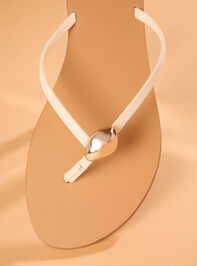 Yara Gold Accent Sandals Detail 3 - TULLABEE