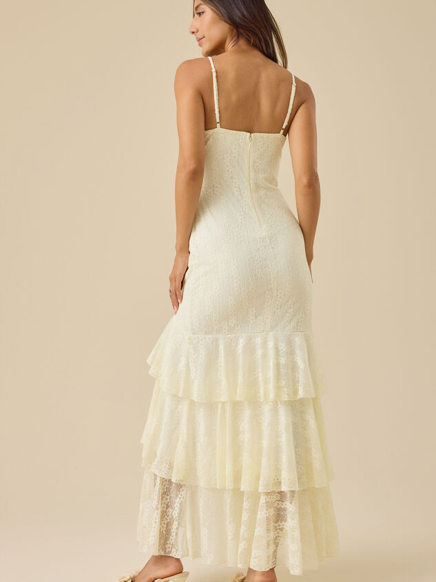 Adrianna Lace Maxi Dress Detail 5 - TULLABEE