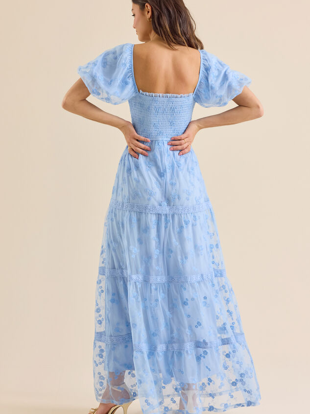 Enoa Floral Maxi Dress Detail 4 - TULLABEE