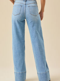 Izabella Wide Leg Jeans Detail 4 - TULLABEE