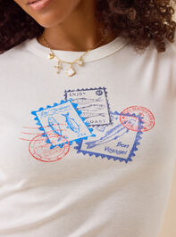 Coastal Stamps Baby Tee Detail 3 - TULLABEE