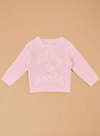 Silly Goose Sweater Detail 2 - TULLABEE