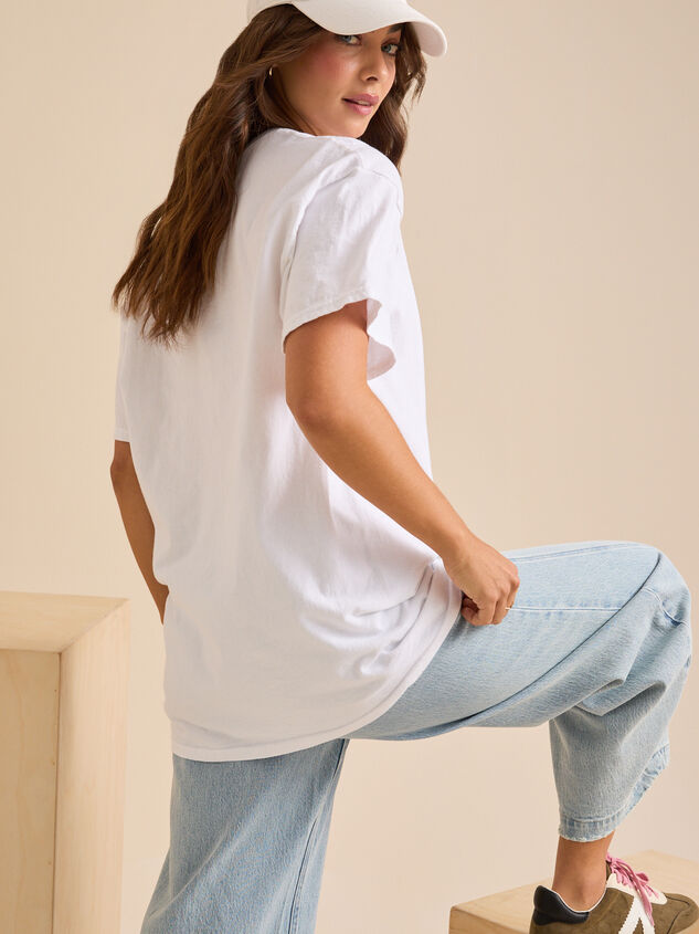 Diet Coke Bow Oversized Graphic Tee Detail 5 - TULLABEE