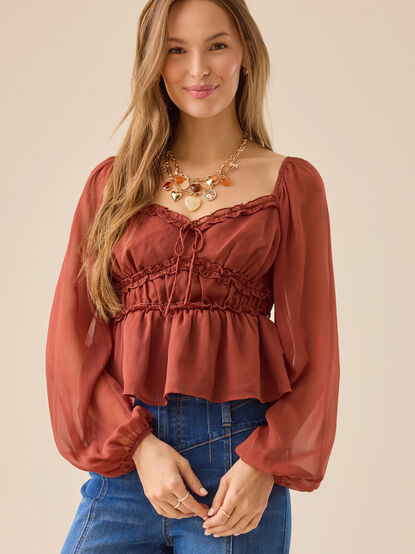 Carolina Ruffle Babydoll Top - TULLABEE