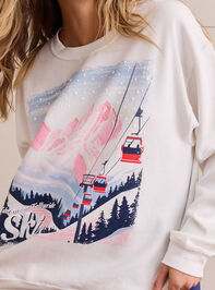 Take Me to Ski Sweatshirt Detail 4 - TULLABEE