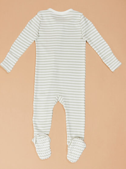 Snuggly Stripe Footie - TULLABEE