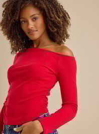 Jeanette Asymmetrical Top Detail 3 - TULLABEE