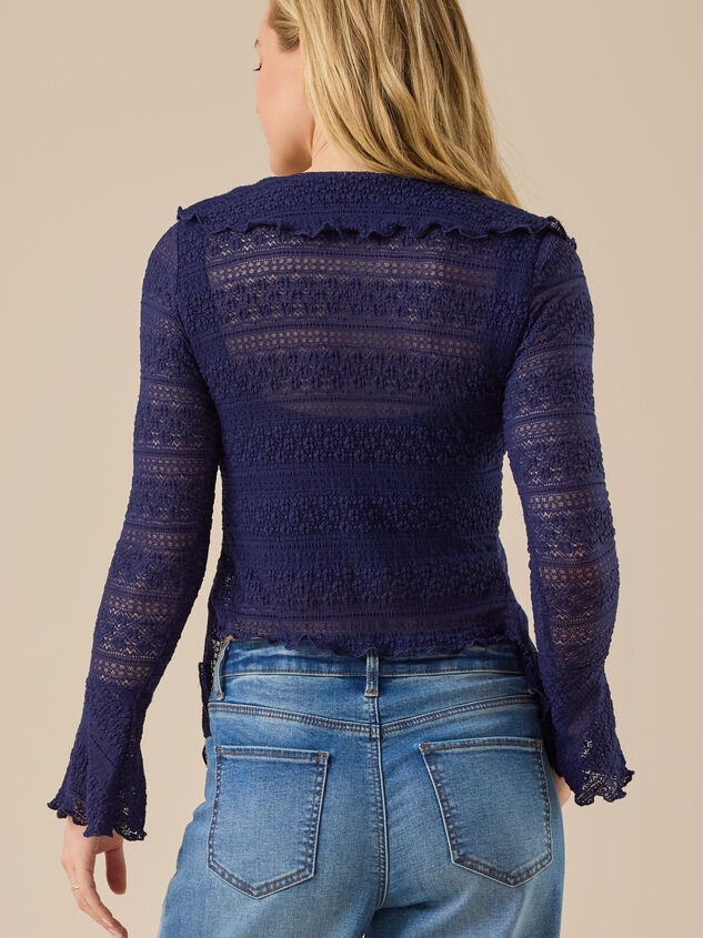 Suzie Lace Cardigan Detail 4 - TULLABEE