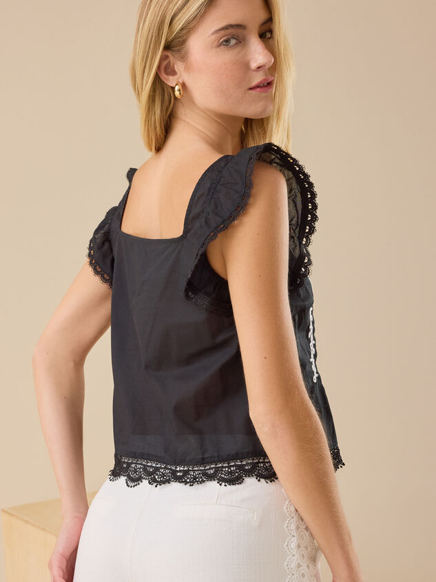 Ruth Embroidered Top Detail 4 - TULLABEE
