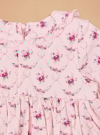 Lidia Floral Bubble Skirt Romper Detail 2 - TULLABEE