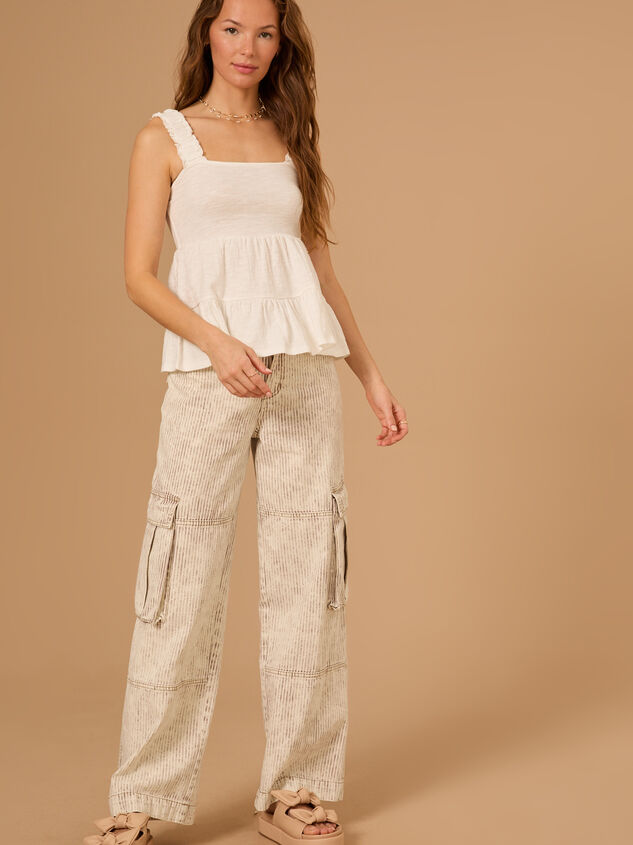 Kelly Tiered Tank Top Detail 4 - TULLABEE
